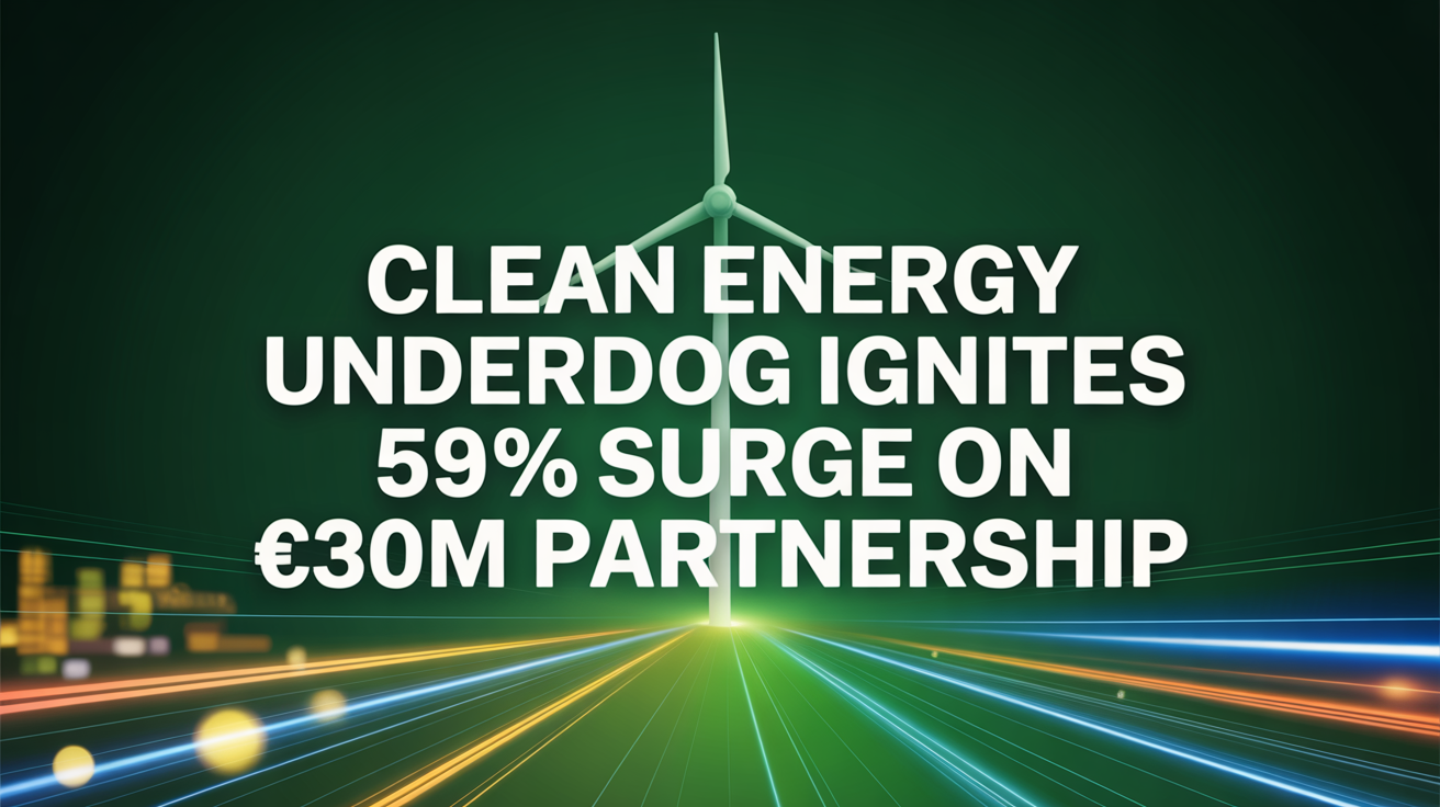 Clean Energy Underdog Ignites 59% Surge on €30M Partnership