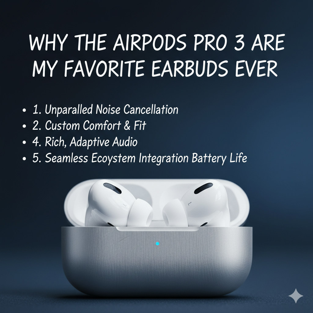 Why the AirPods Pro 3 Are My Favorite Earbuds Ever