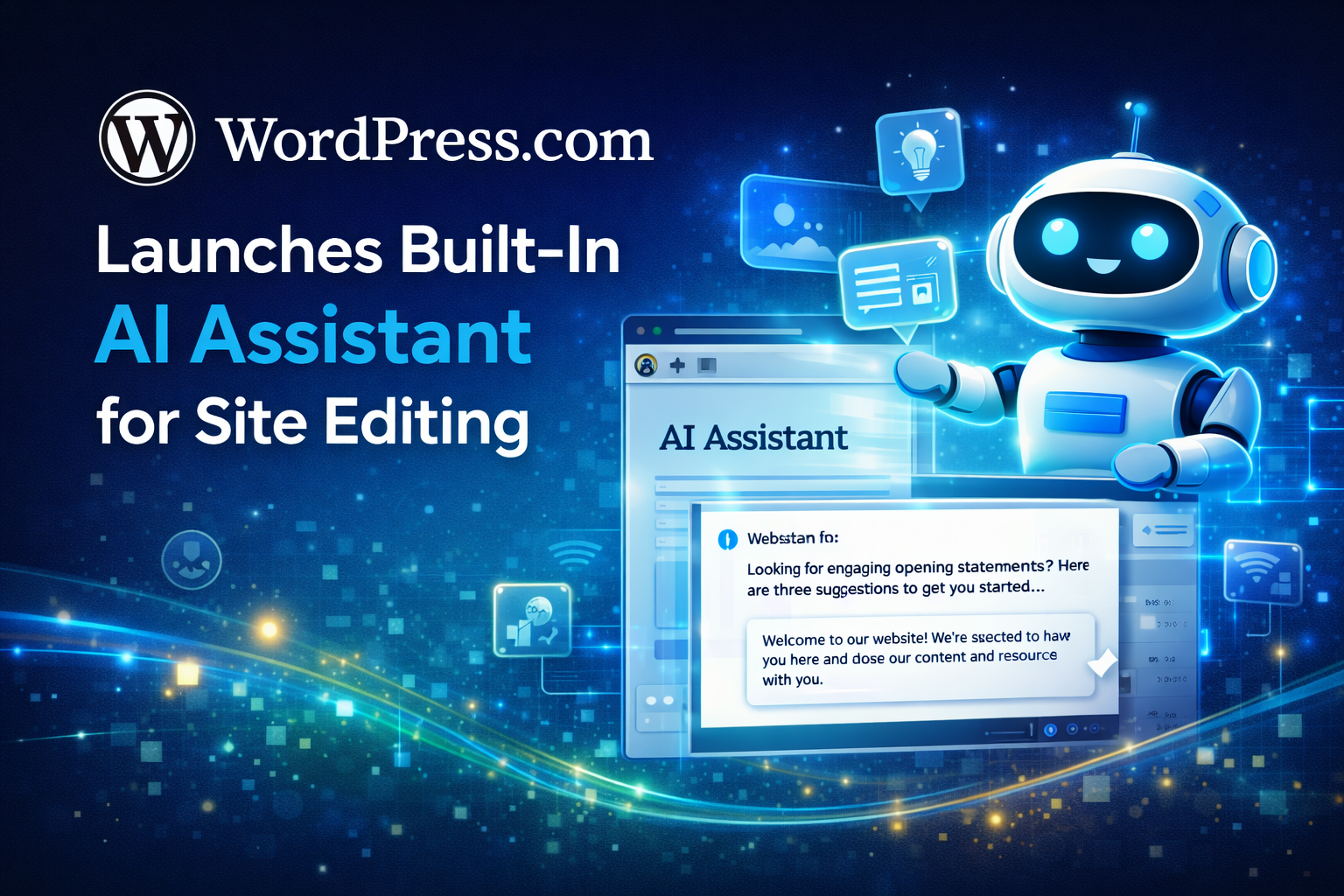 WordPress.com Launches Built-In AI Assistant for Site Editing