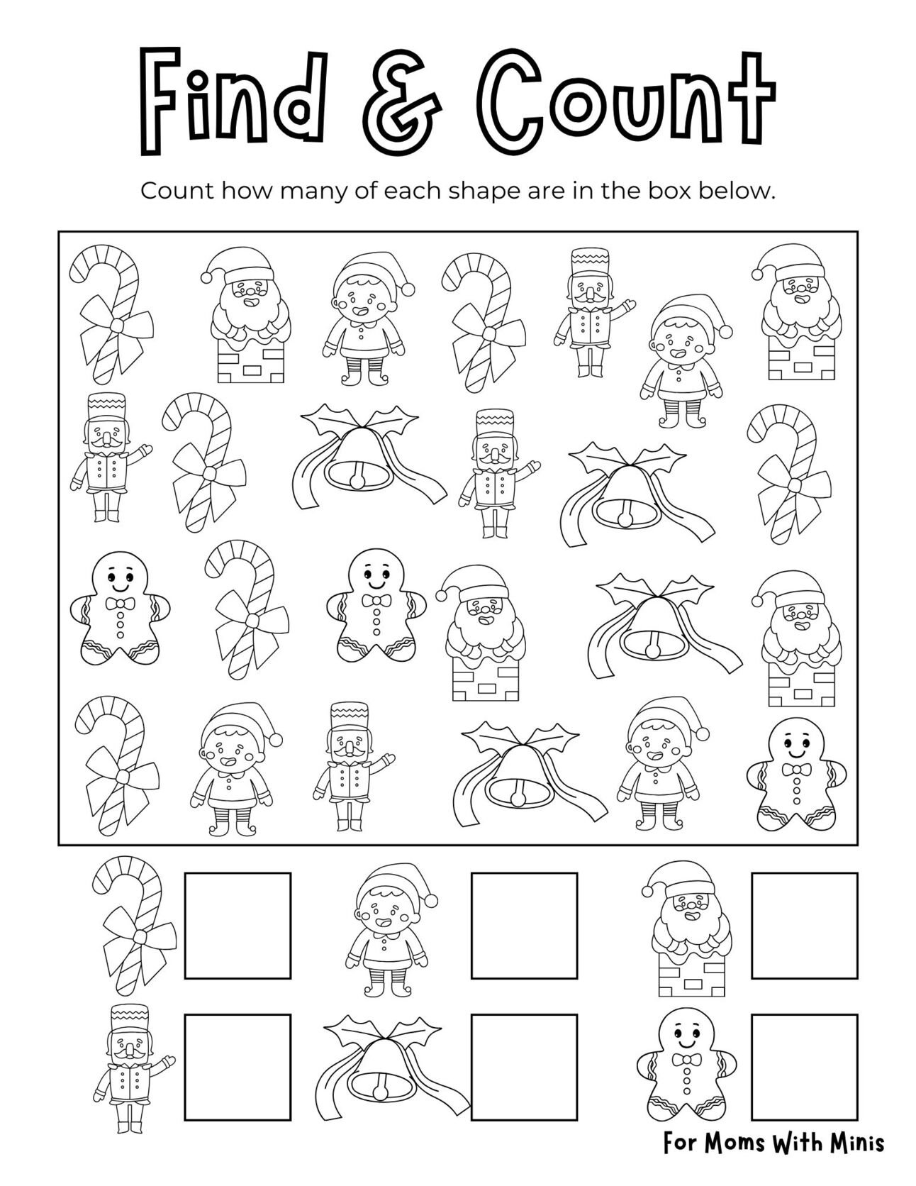 🔔 Count The Christmas Shapes