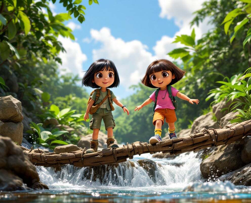 Today's Story: Lily & Dora's Jungle Nursery Rhyme 🌴