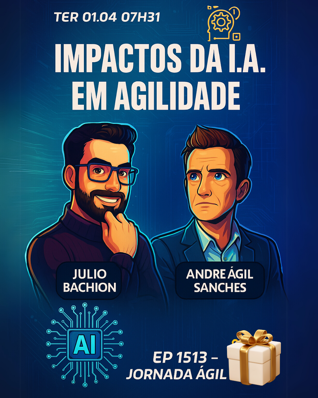 #JornadaÁgil EP1513 Impactos da I.A. em Agilidade TER 01.04.25 07h31
