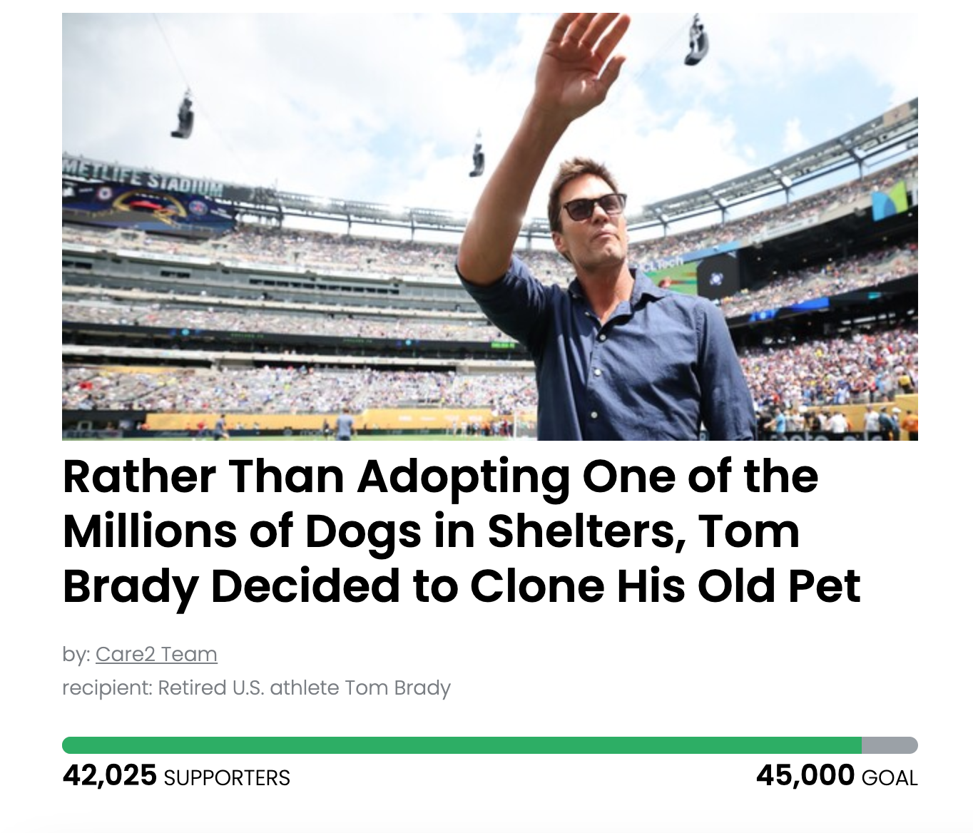 Animal Actions - Tell Celebs To Adopt, Not Clone