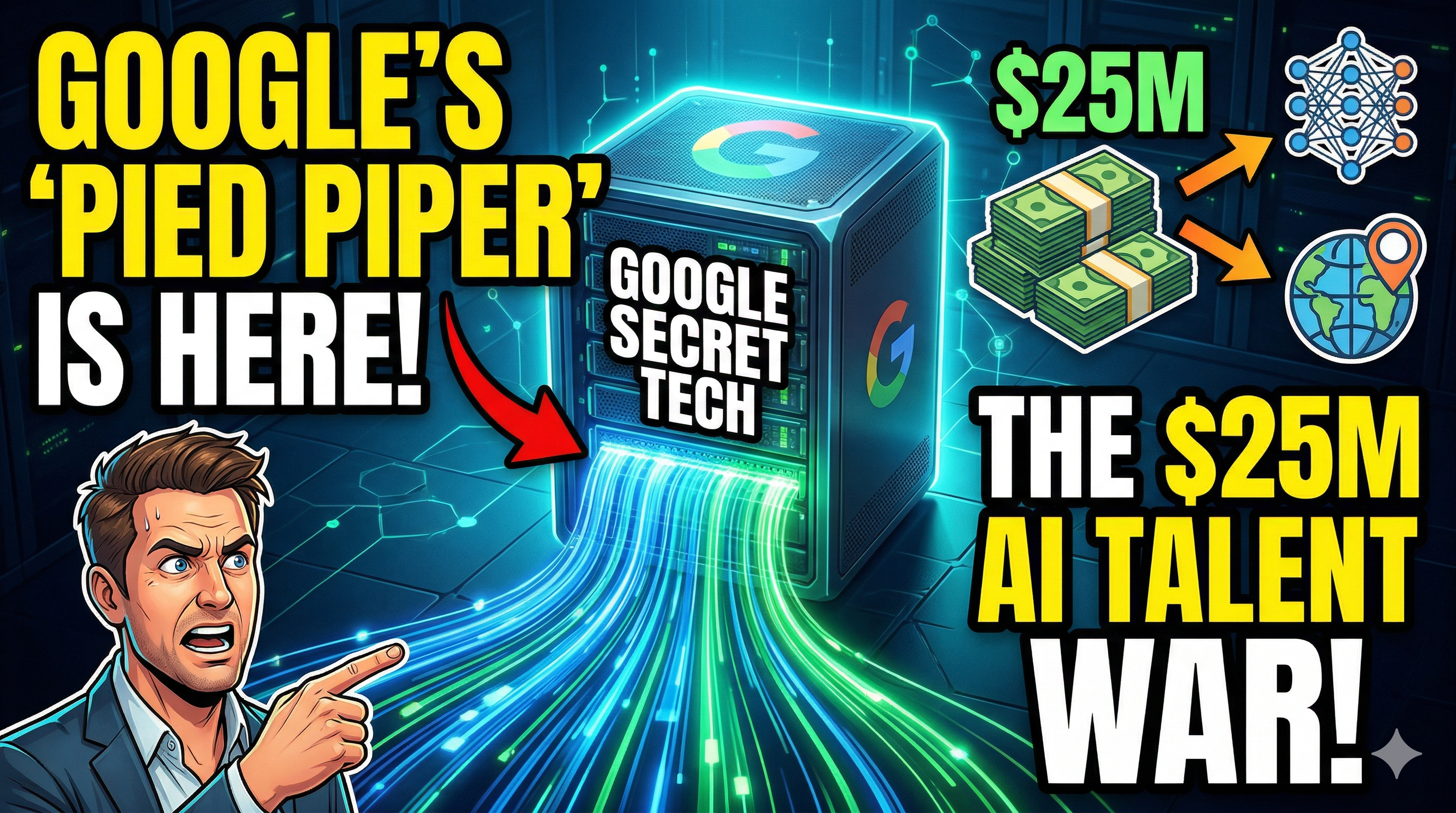 Google’s ‘Pied Piper’ is Secret Tech That Changes Everything | Inside the $25M War