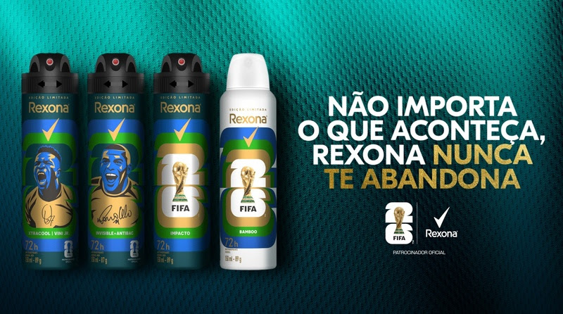 Rexona transforma Copa do Mundo em estratégia com edição limitada
