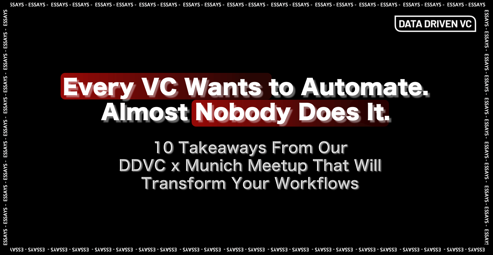 Every VC Wants to Automate. Almost Nobody Does It.