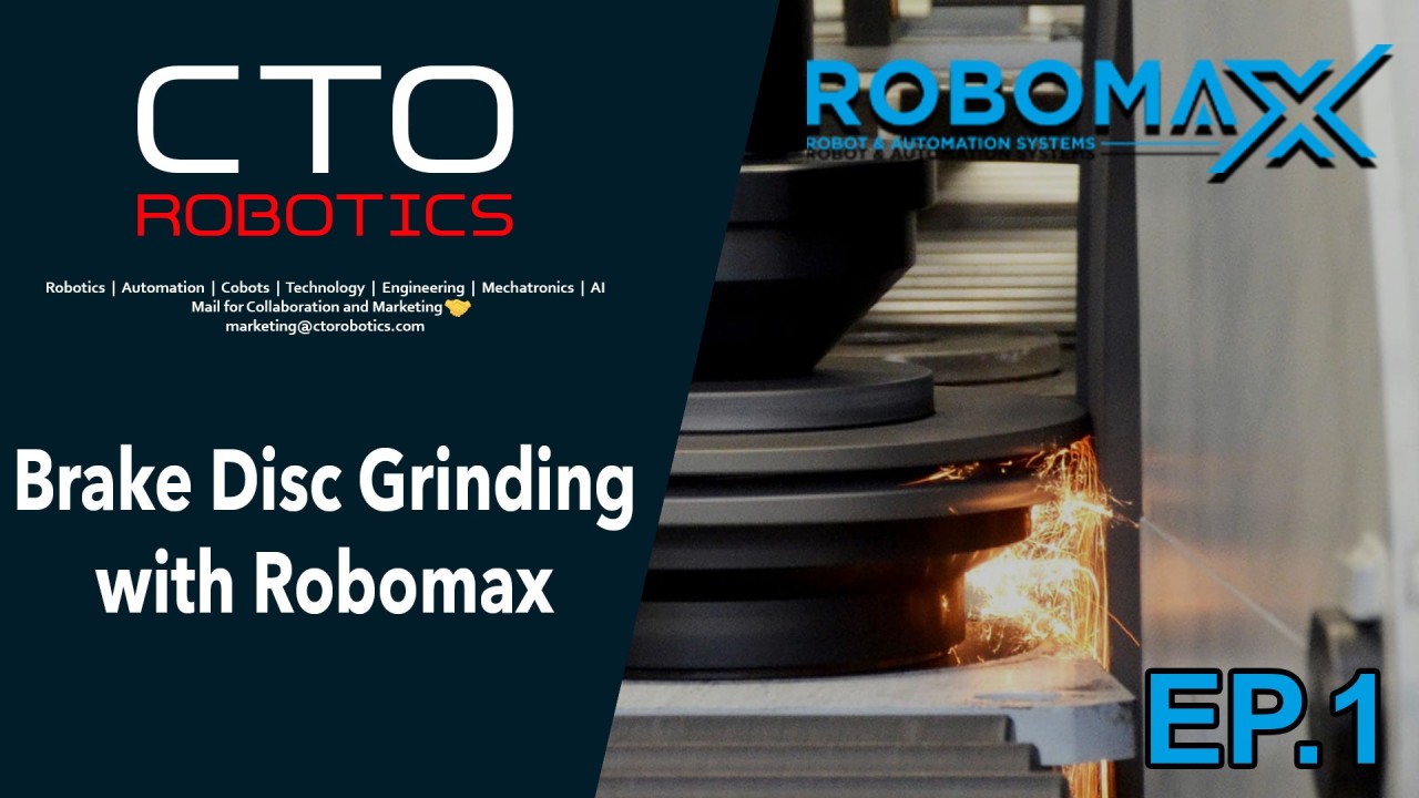 Robomax Robot and Automation Systems | Brake Disc Grinding Automation 🛠️ 