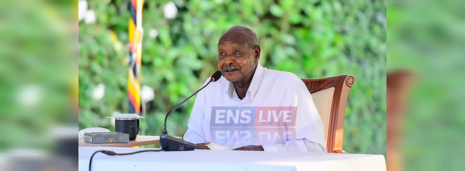 President Yoweri Museveni on Tuesday hosted leaders of the African Union