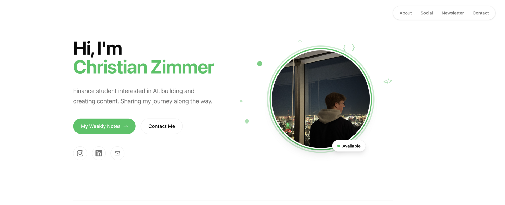 How I built my Personal Website in 1 day