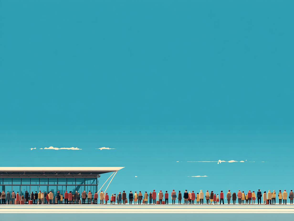 When will the lines at the airport go back to normal?