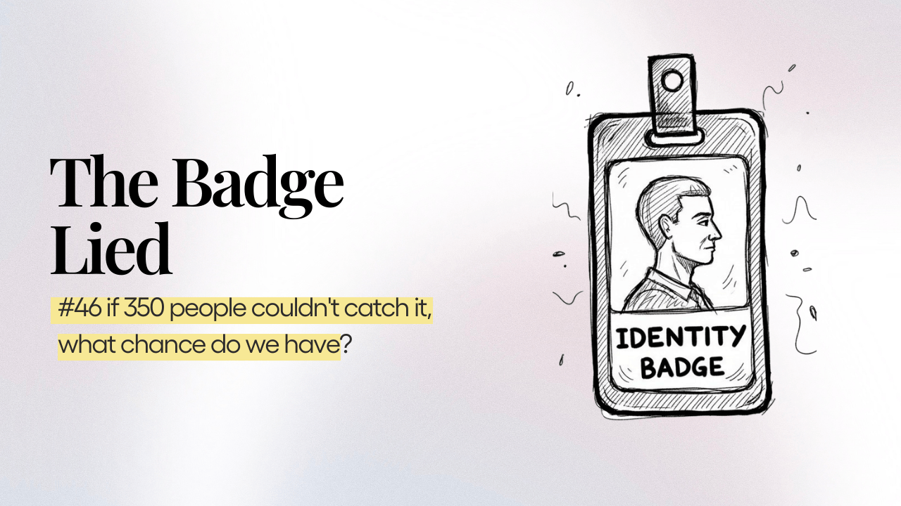 the badge lied