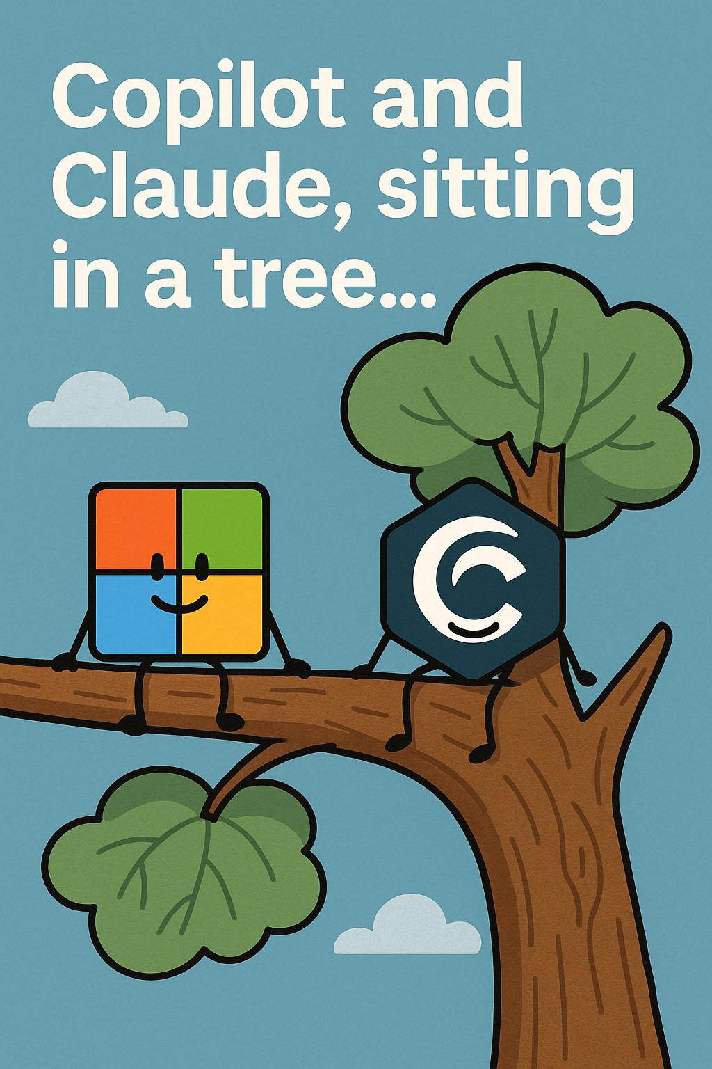 Copilot and Claude, sitting in a tree...