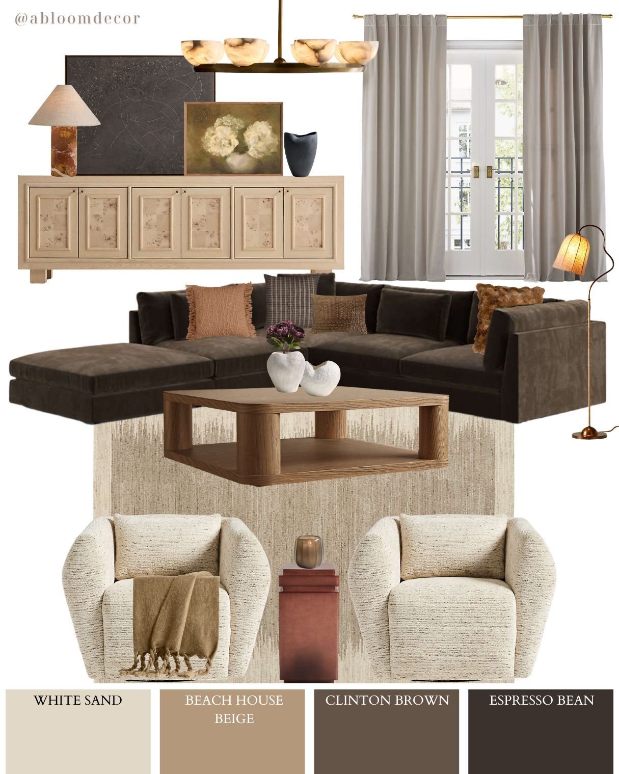 Brown Sofa Living Room Design