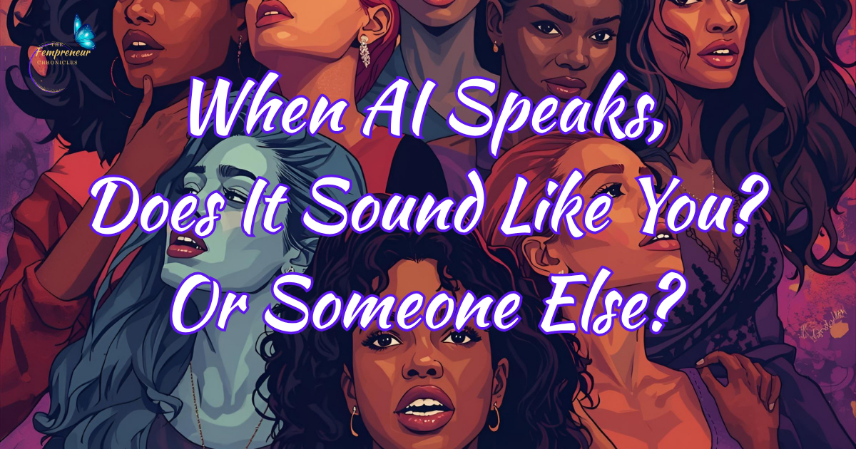 When AI Speaks, Does It Sound Like You? Or Someone Else?
