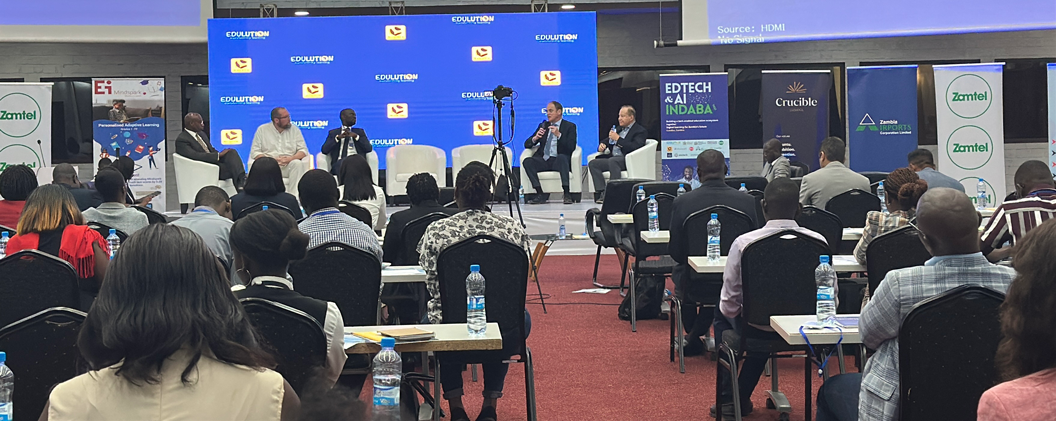 Crucible Lusaka key stakeholder at EDTECH and AI Indaba Zambia.