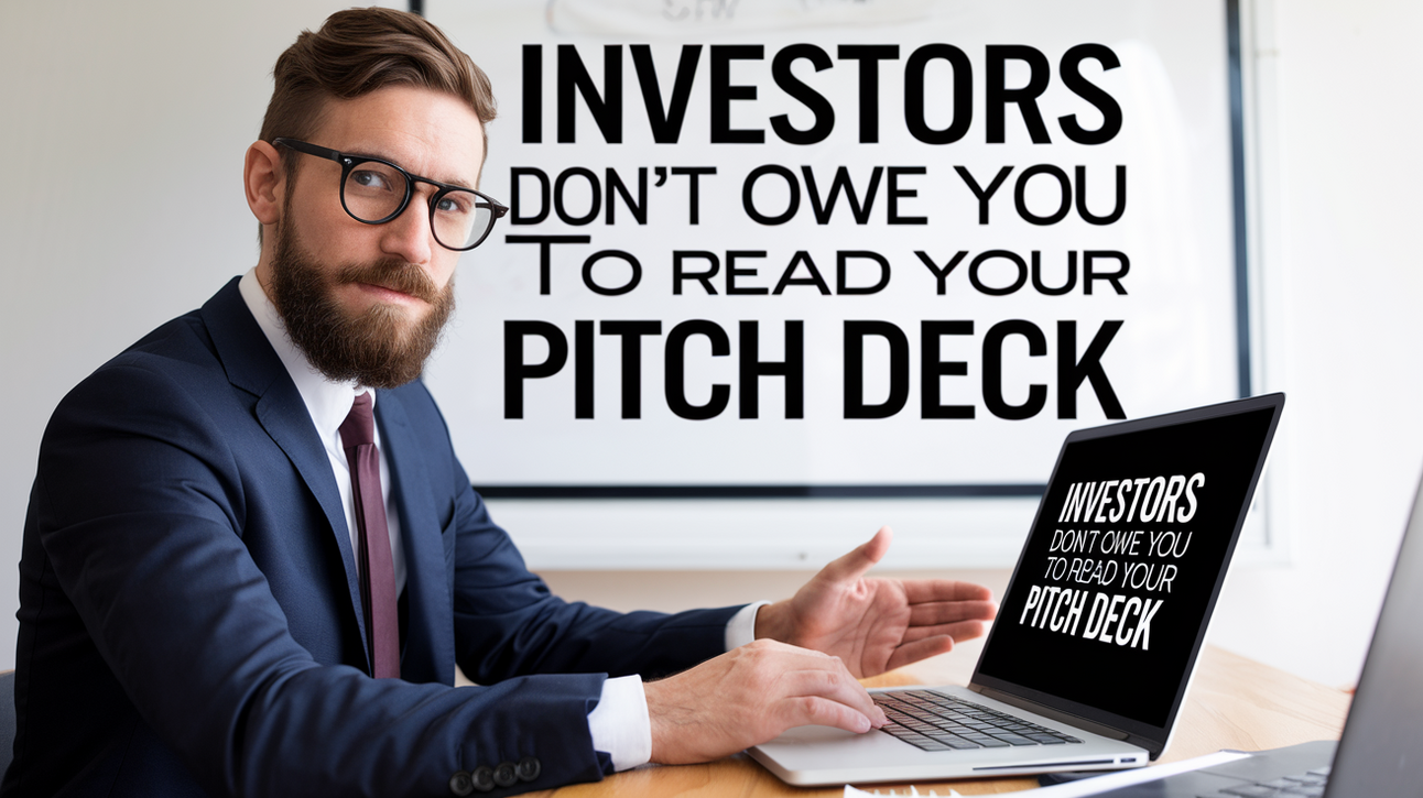 INVESTORS DON'T OWE YOU TO READ YOUR PITCH DECK