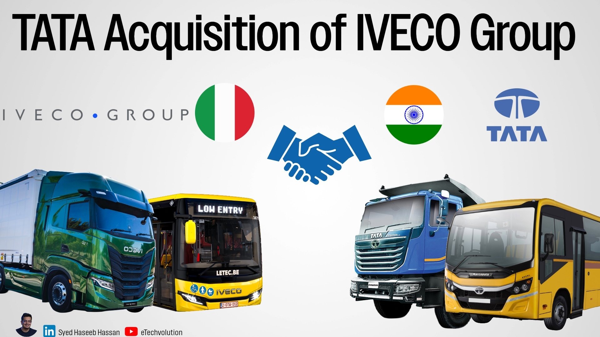 Tata to Acquire Iveco for €3.8B: A Strategic Blueprint for the EV Era