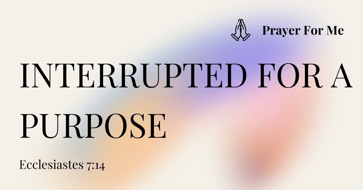 Interrupted for a Purpose