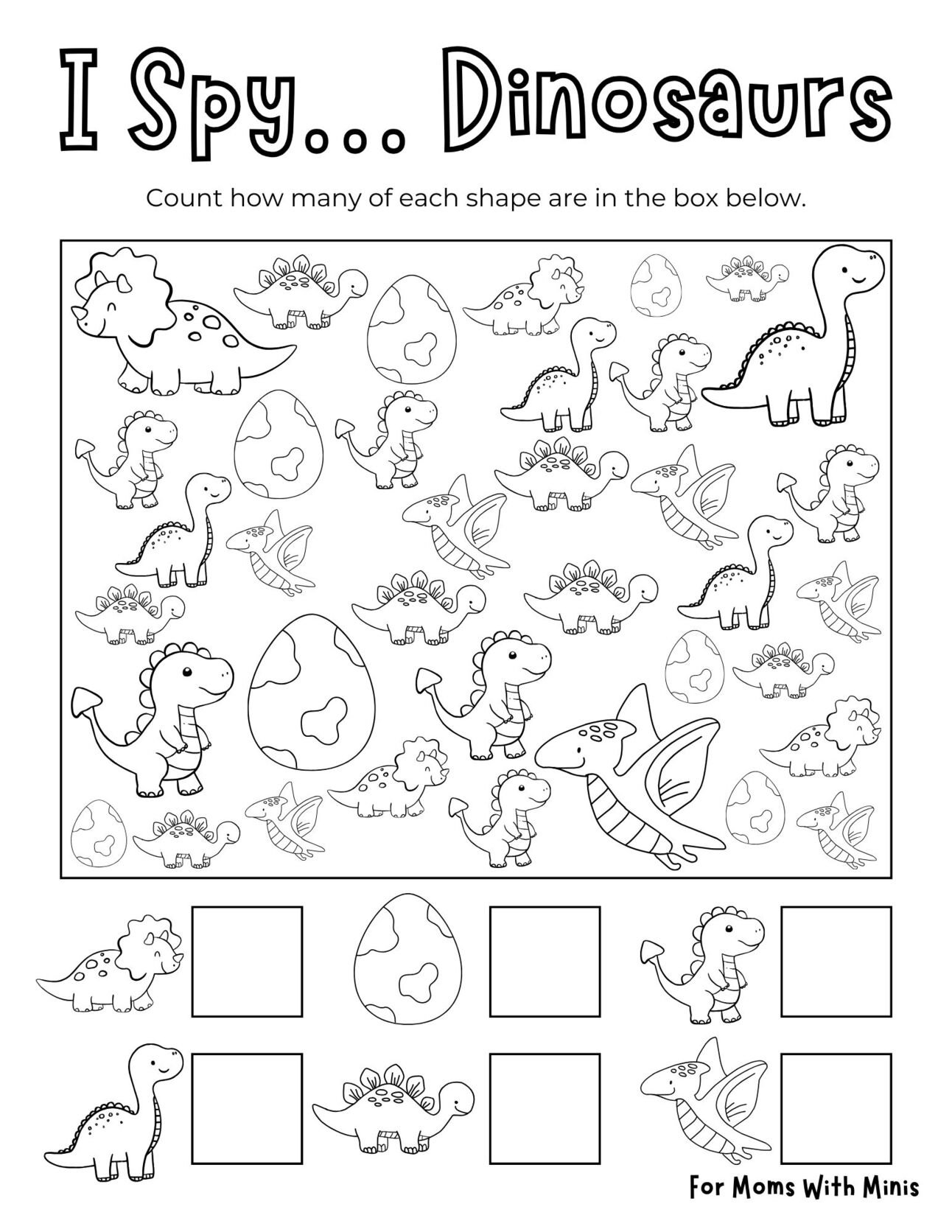 Search and Find Dinosaurs