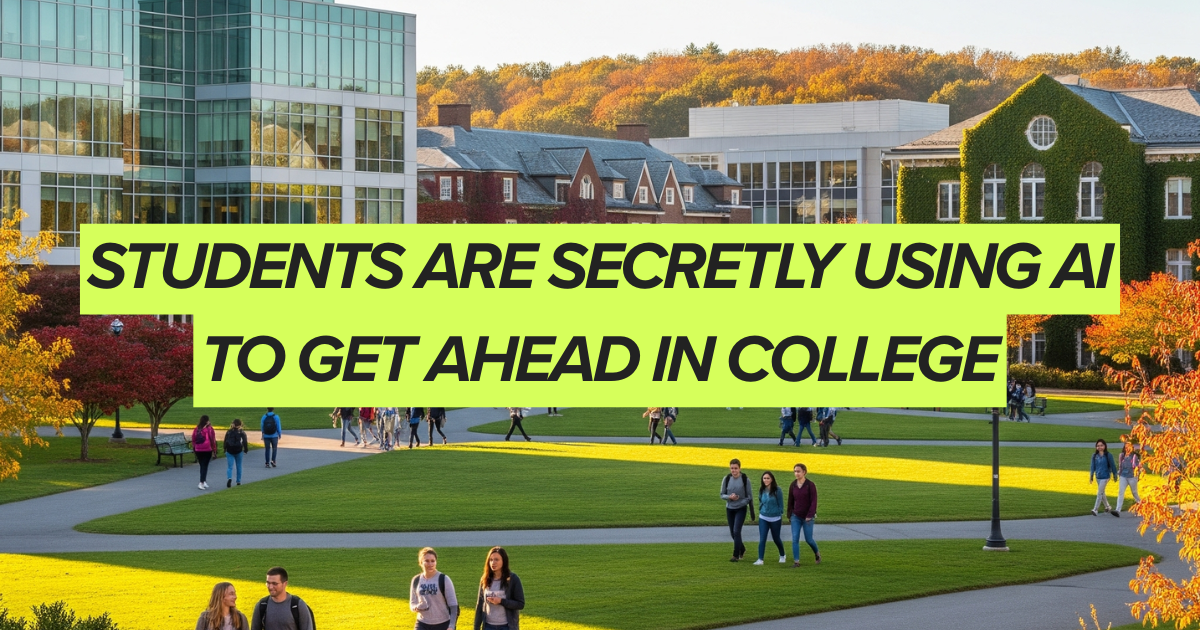 Students are secretly using AI to get ahead in college