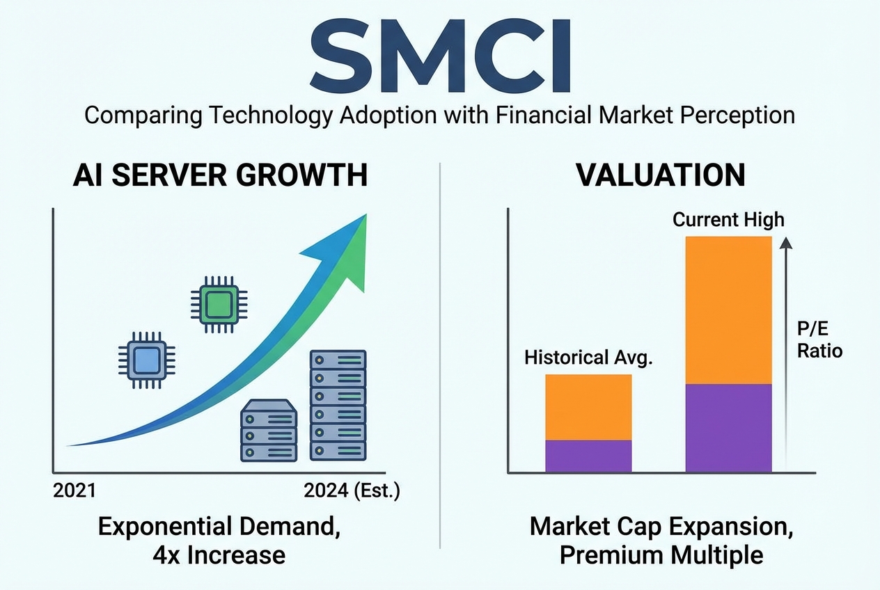 SMCI — AI Server Growth vs Valuation