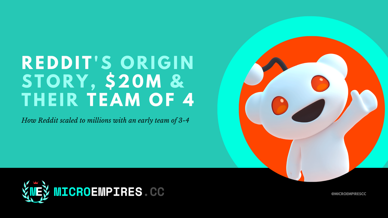 Reddit's Origin Story, $20M Selloff & Their Team of 3-4 Engineers