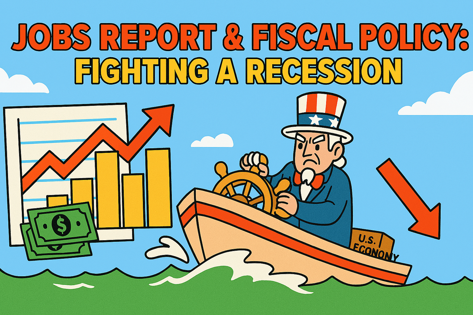 📈 Reading the BLS Jobs Report: How Fiscal Policy Fights a Recession 