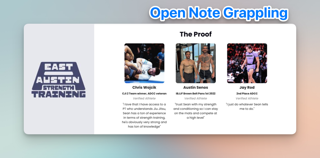 📝 How Jiujitsu Athletes Should Train Strength & Conditioning