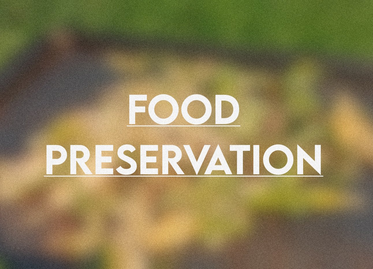 Food Preservation Methods