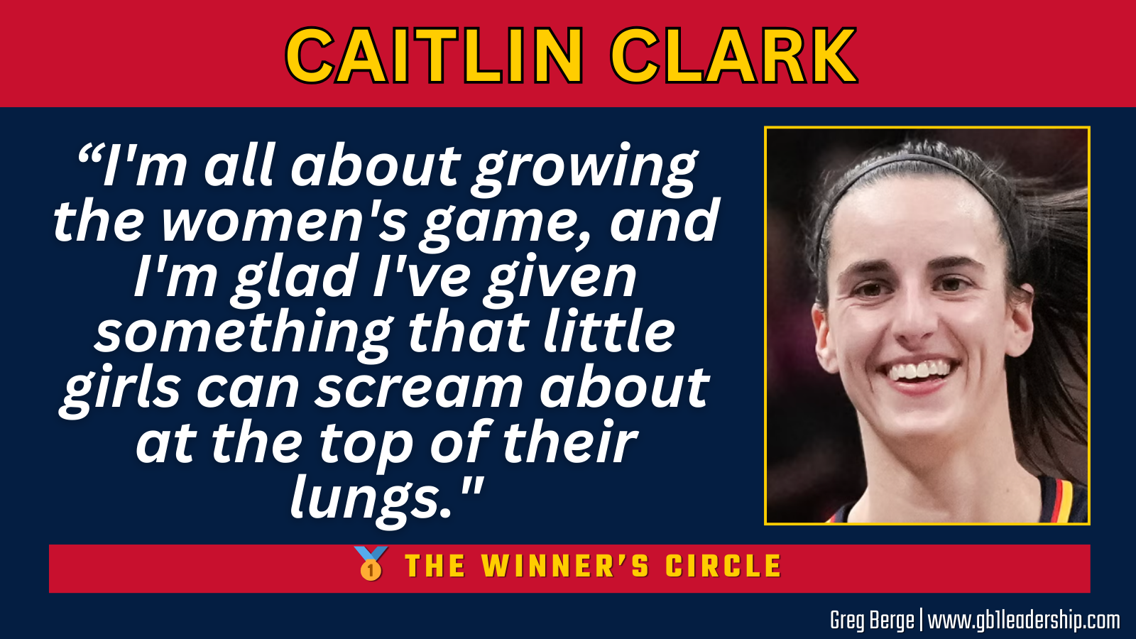 🥇The Winner's Circle: Cairlin Clark
