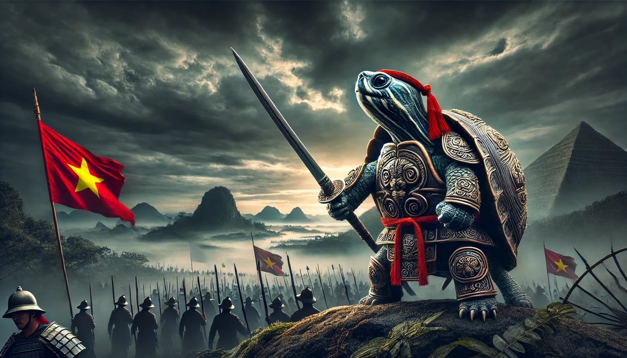 The sword lake in the heart of Hanoi