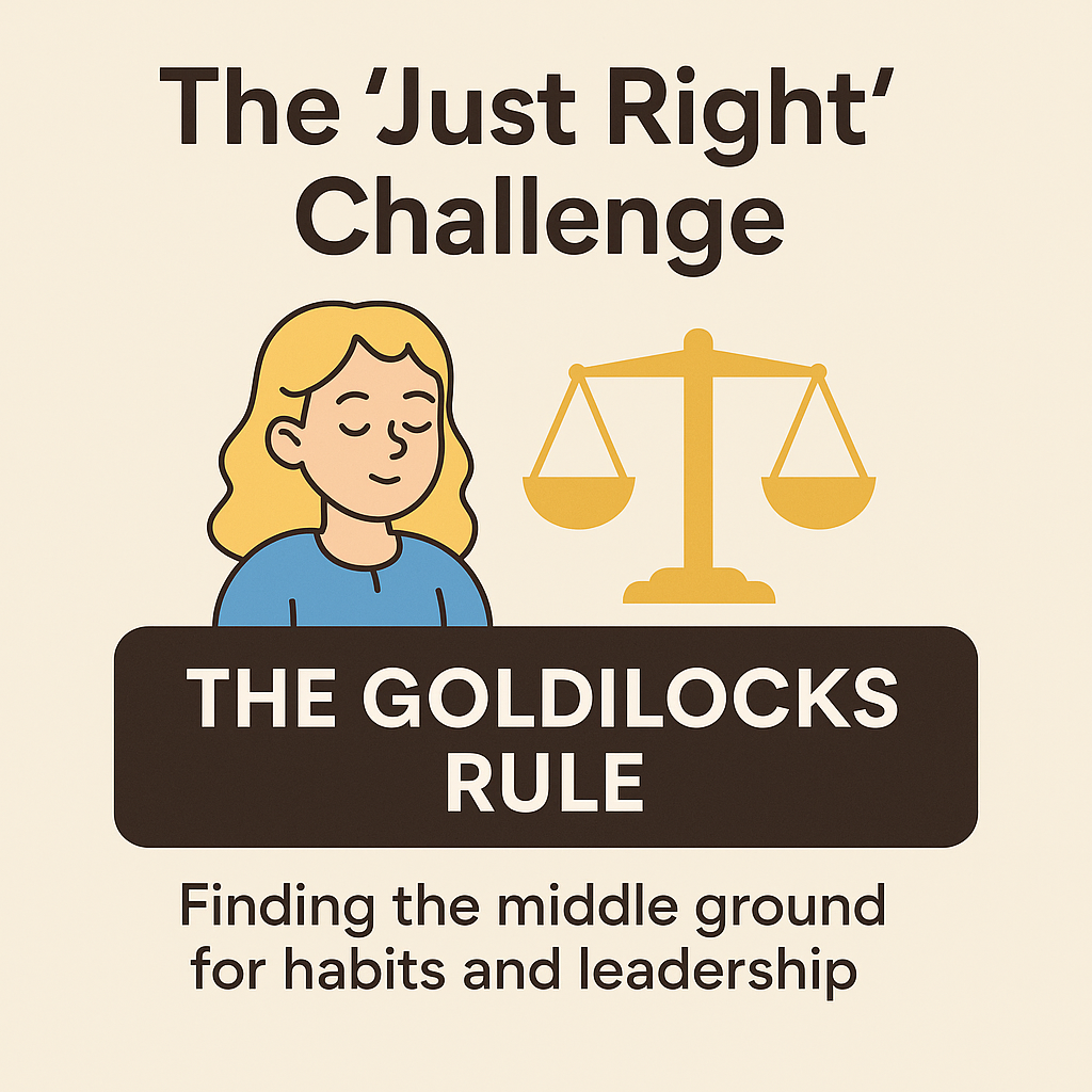 The Goldilocks Principle of Leadership: 