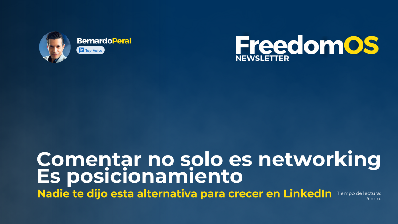Comentar no solo es networking. Es posicionamiento.