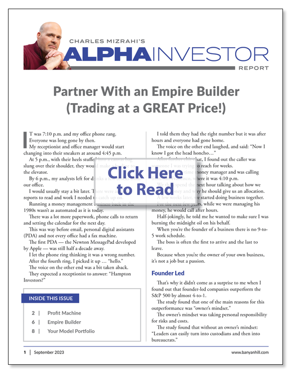 Partner With an Empire Builder (Trading at a GREAT Price!)