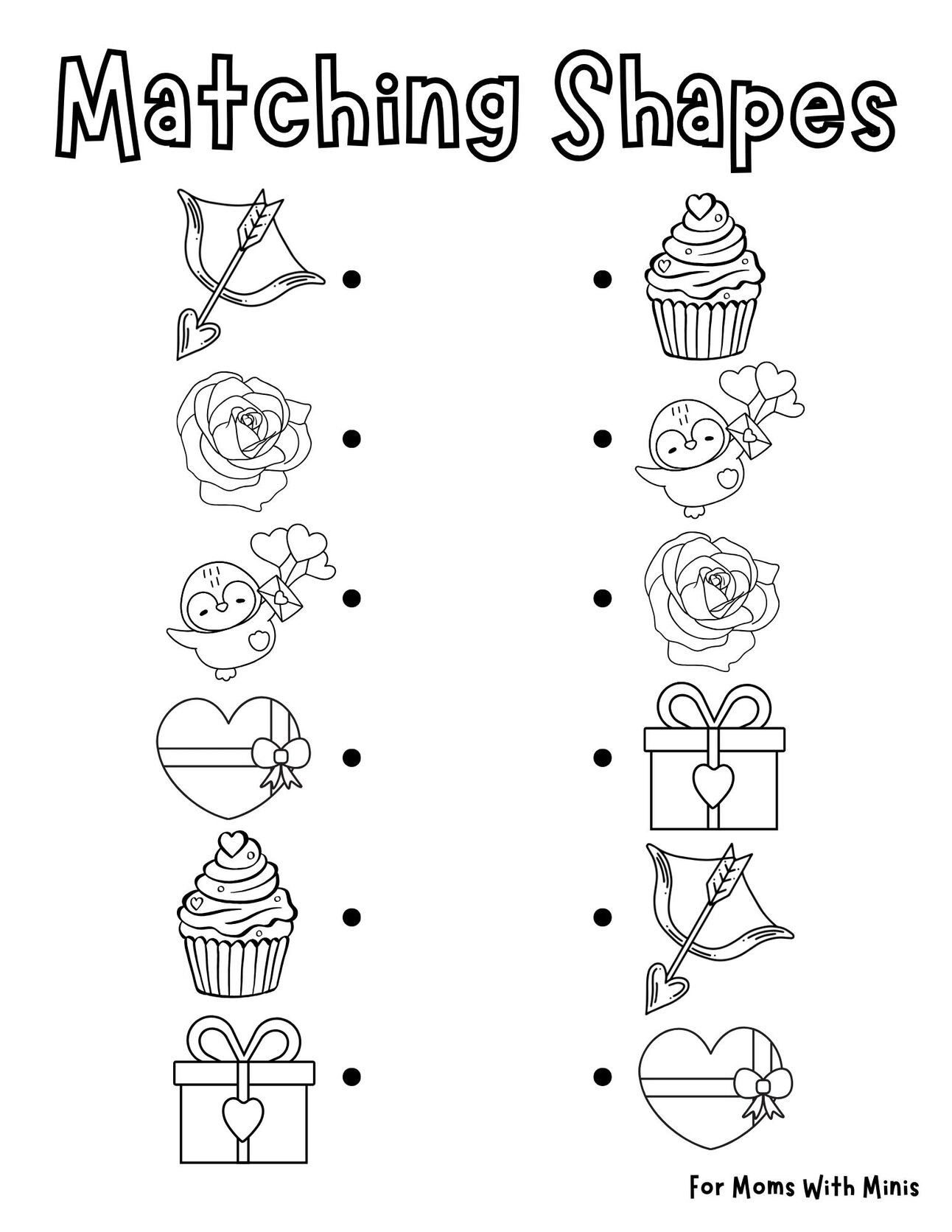 🎁 Valentine's Day Matching Shapes