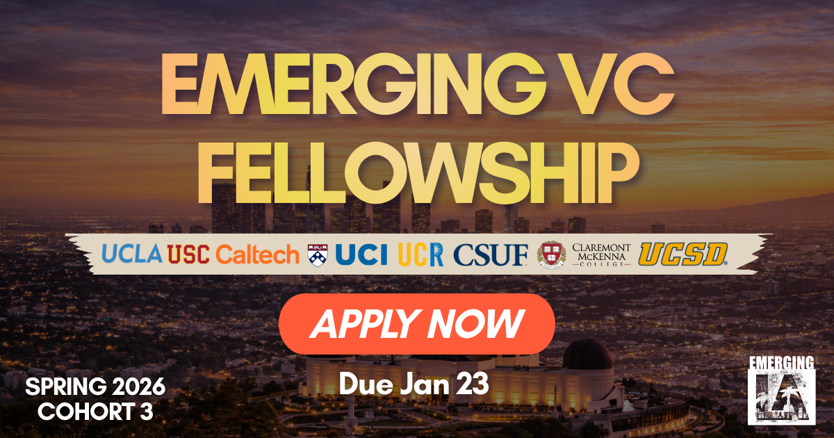 🌴 VC Fellowship cohort for Spring 2026 applications open