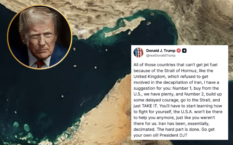 🛢️Trump to Allies: “Go Get Your Own Oil”