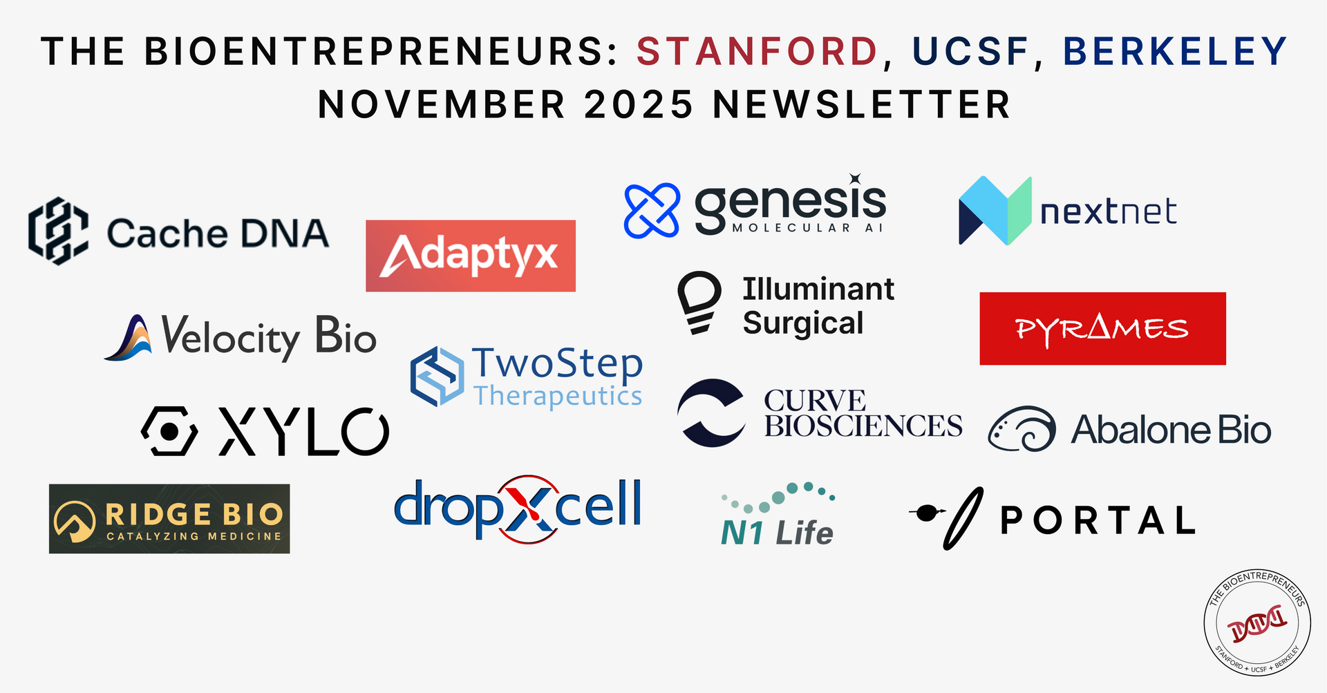 November 2025 Updates - The Bioentrepreneurs: Stanford, UCSF, Berkeley