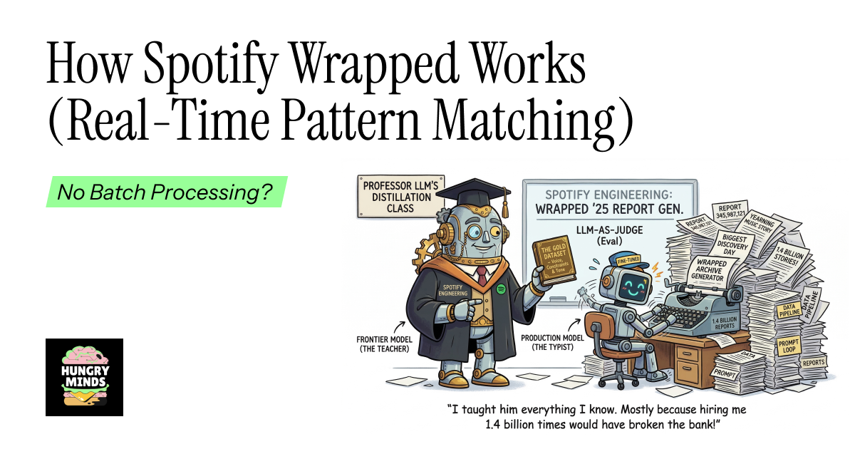 🍔🧠 How Spotify Wrapped Works (Real-Time Pattern Matching)