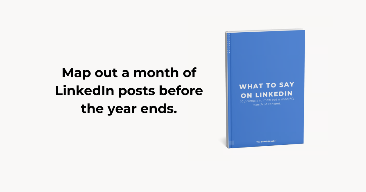 🍴How to use this week to plan January's content