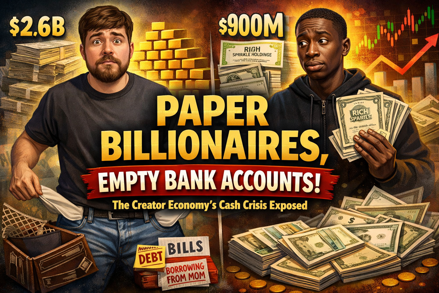 MrBeast's $2.6B Empire: Why Creator Billionaires Are Cash-Poor