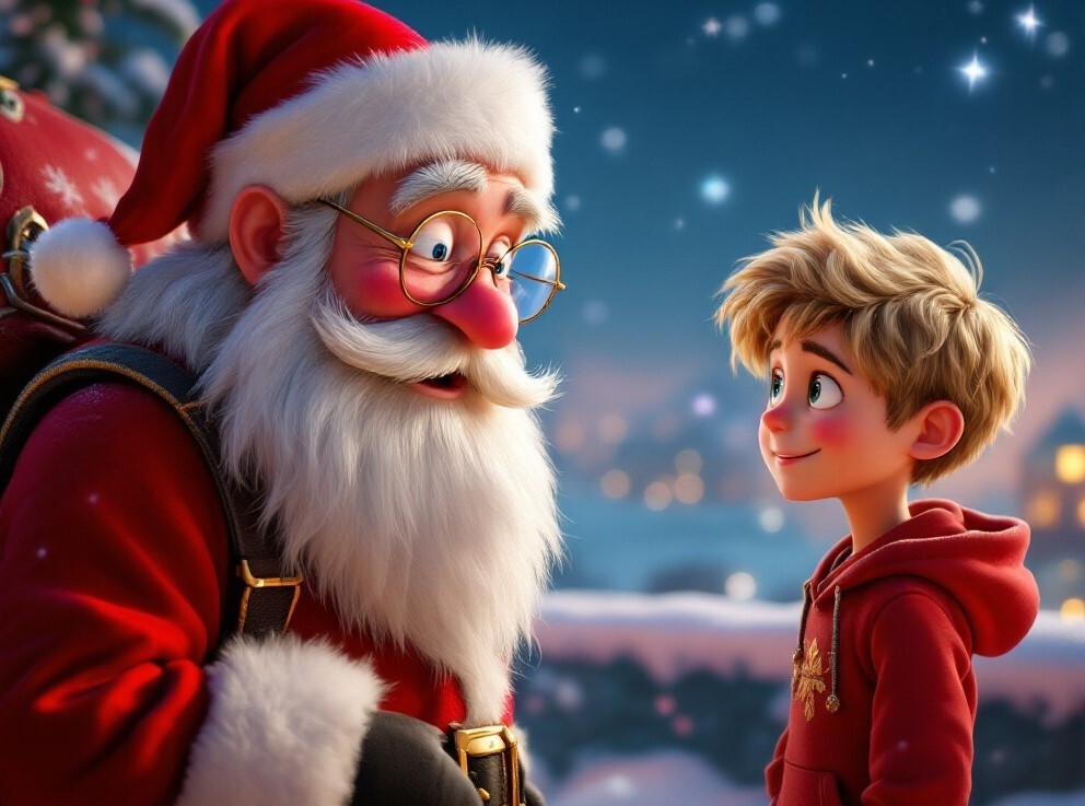 Today’s Story: Liam Saving Christmas with Santa 🎅🦌