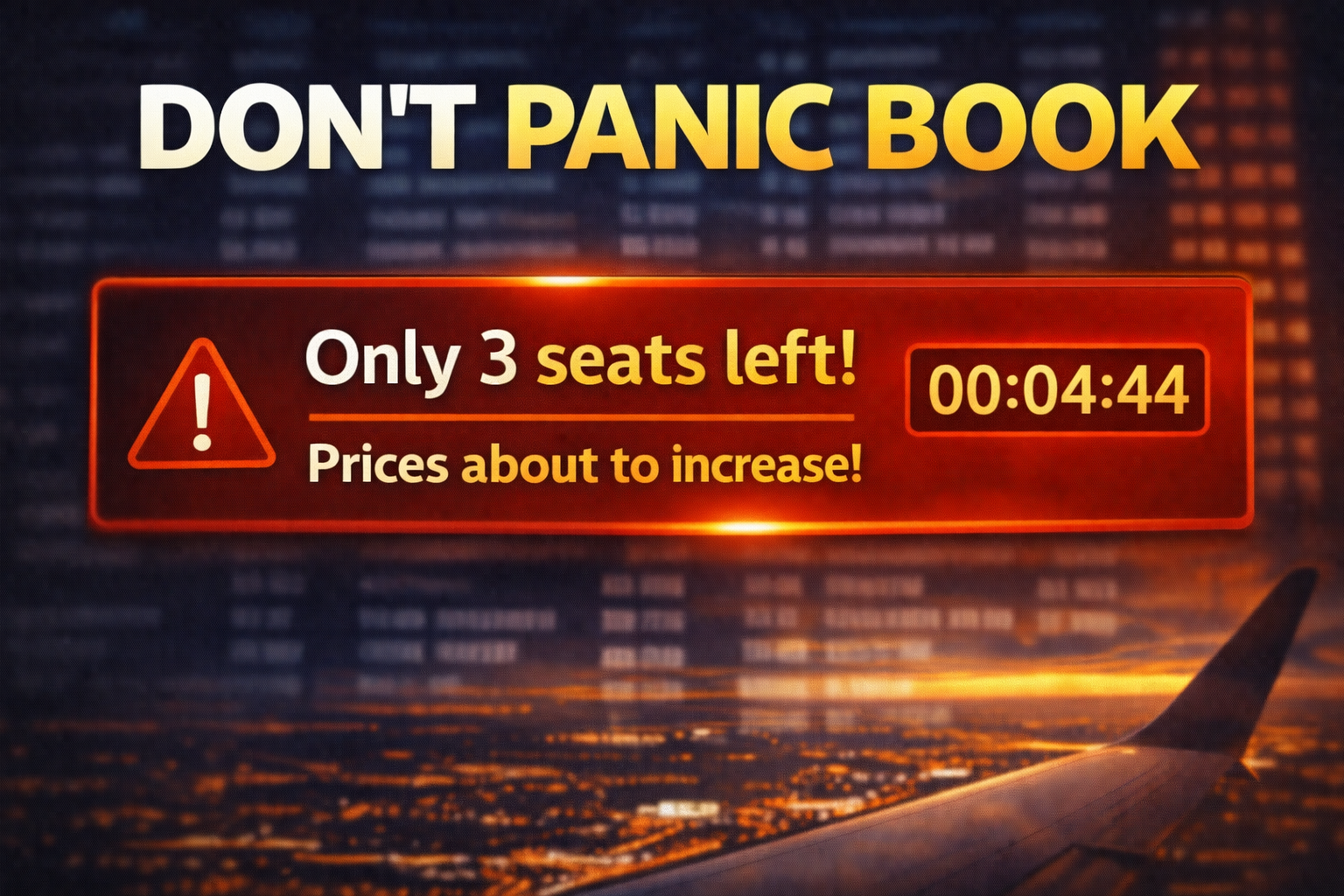 How Airlines Use Fear to Get Travelers to Book Too Soon