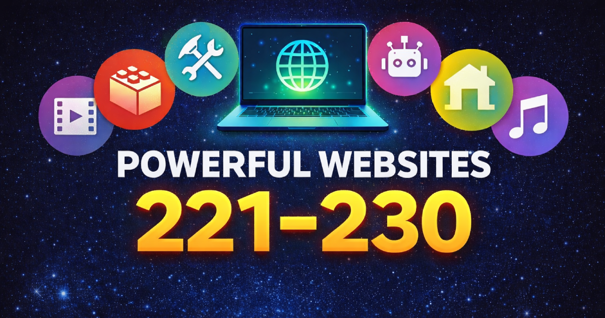 Powerful Websites (Parts 221–230)