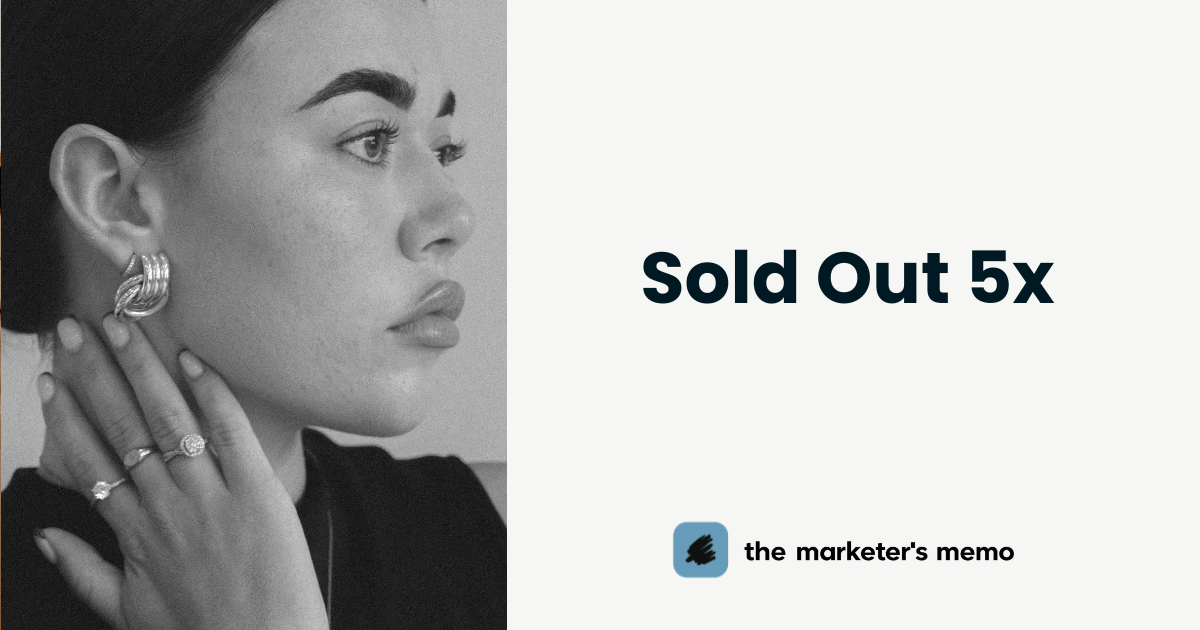 📎The One Ad Responsible for Five Sell-Outs.  