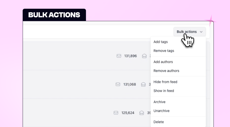Bulk Actions for Posts