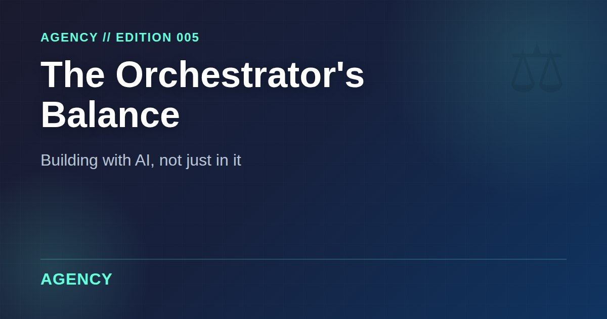 The Orchestrators' Balance