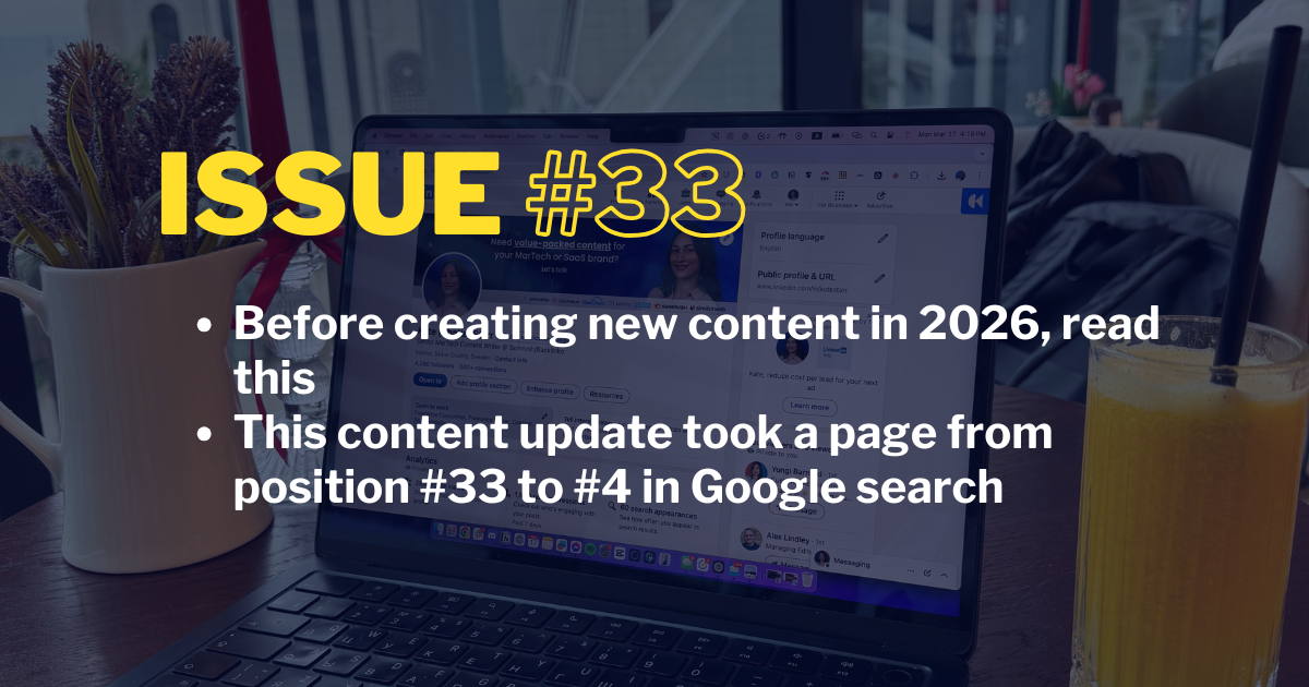 ⬆️ This Content Update Took a Page from #33 to #4