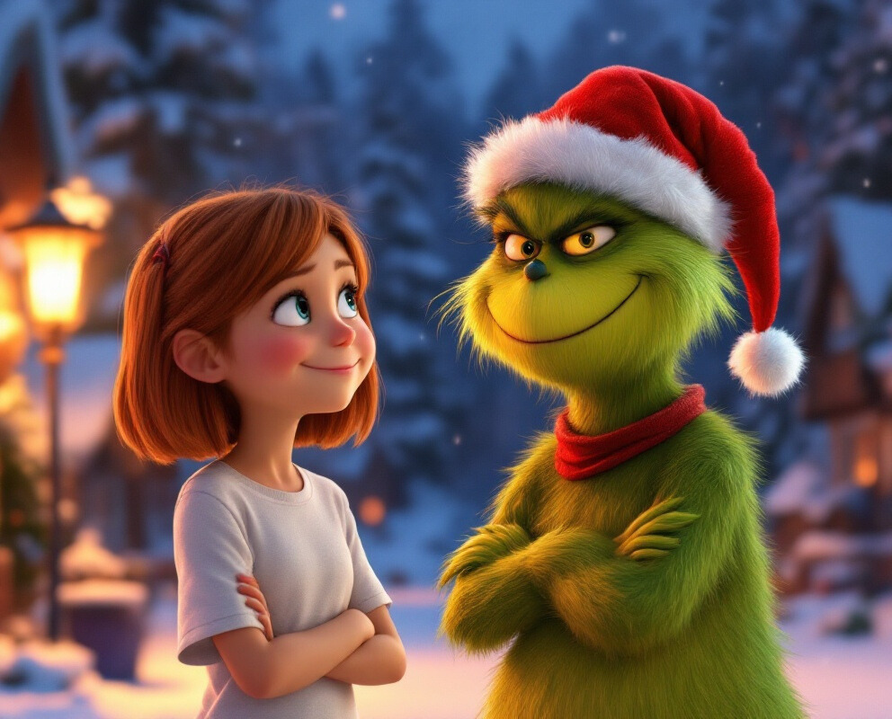 Today’s Story: Laura's Christmas Laugh with the Grinch🎄