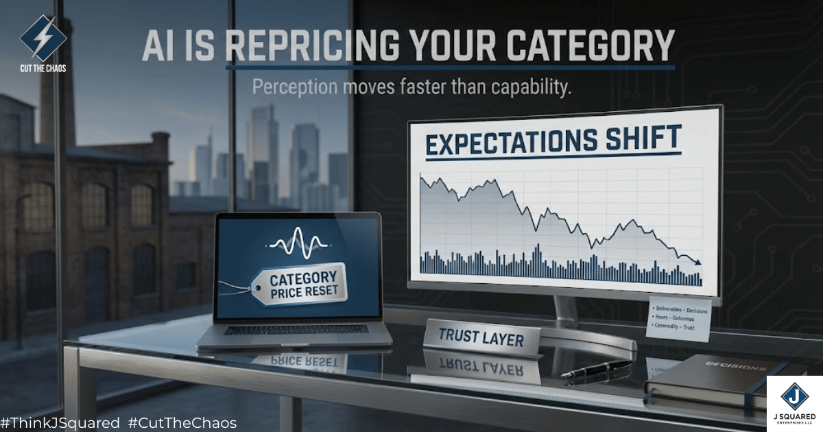 AI Doesn’t Compete With You. It Reprices Your Category